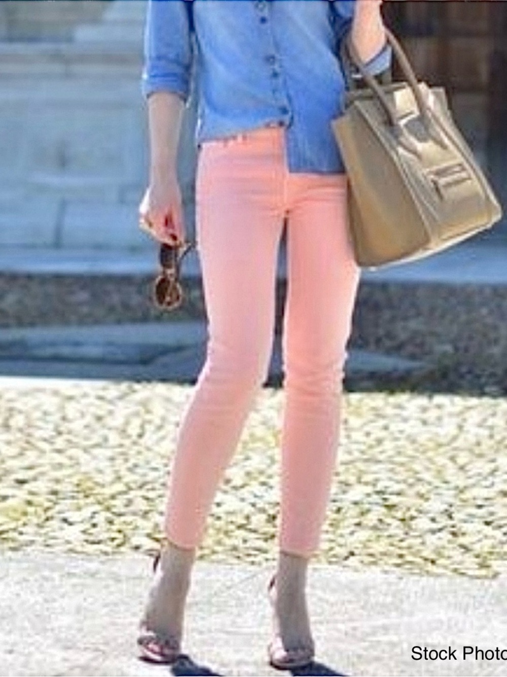 Cabi Style #224 Blush Nectar Pink Mid-Rise Skinny Jeans Size 6 - Picture 14 of 16